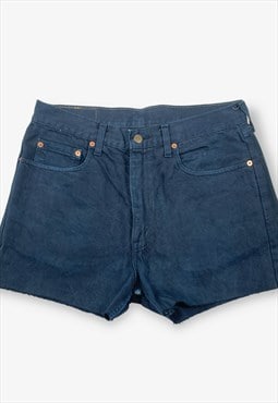Vintage levi's 615 cut off denim shorts blue w34 BV16234M