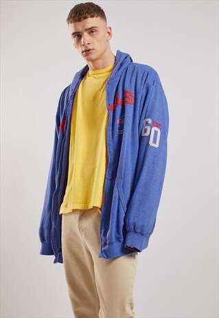 VINTAGE NFL BULLS ZIP-UP HOODIE