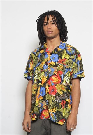 VINTAGE HAWAIIAN SHIRT YELLOW