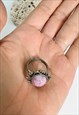 1960S PINK MARBLED STONE RING