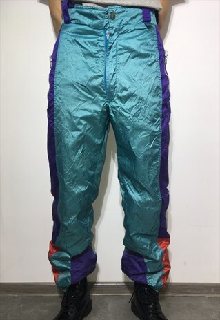 VINTAGE 90' OLDSCHOOL COOL UNISEX SKI CRAZY SPORT TROUSERS