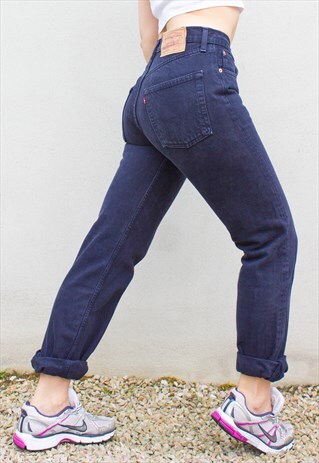 VINTAGE 90'S 501 BLUE BOYFRIEND JEANS