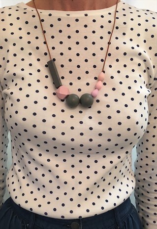 LARGE GEOMETRICAL WOODEN BEADS