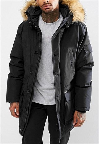 waterproof parka with fur hood