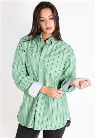 VINTAGE 80S TOMMY HILFIGER CLASSIC SHIRT / S9172