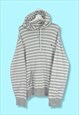 Vintage Ralph Lauren Y2K Hoodie Sweatshirt in Grey