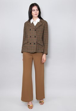 70's Vintage Ladies Windsmoor Jacket Brown Tweed 12