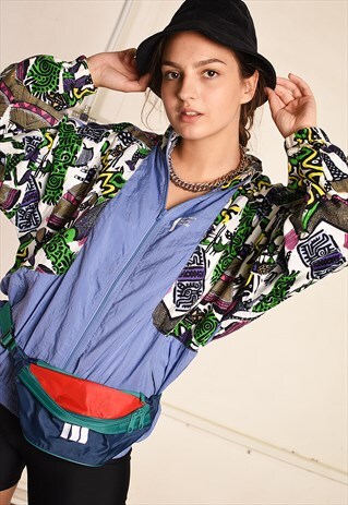 90'S RETRO ATHLEISURE FESTIVAL GARM BOMBER JACKET