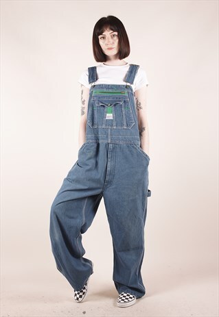 VINTAGE LIBERTY BLUE RELAXED WORKER DUNGAREES /MM1515