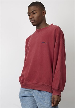 VINTAGE 80'S ELLESSE BURGUNDY SWEATSHIRT
