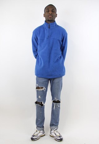 VINTAGE GAP BLUE FLEECE JUMPER