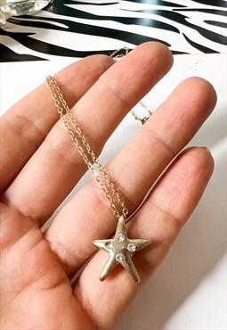 1990's Gold Star Necklace