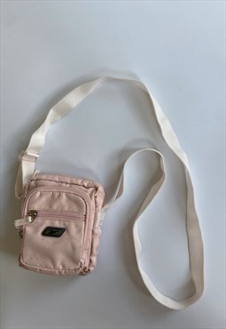 Vintage Y2K Reebok baby pink utility cross body bag