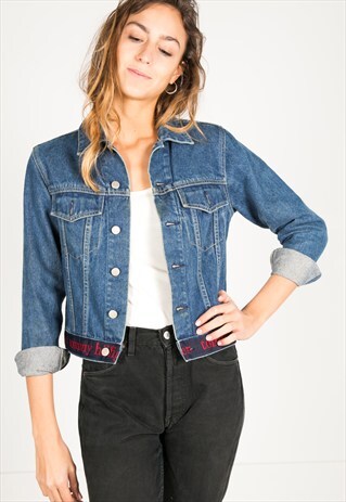 VINTAGE 80S TOMMY HILFIGER DENIM JACKET