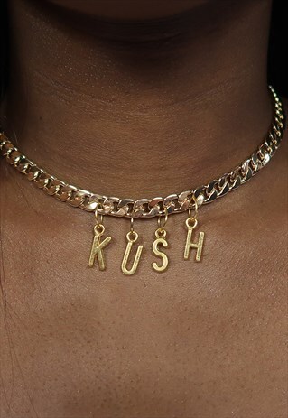 CUBAN GOLD PERSONALISED CHOKER