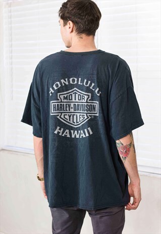 VINTAGE HARLEY DAVIDSON T-SHIRT LOGO 90S X 10