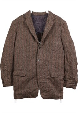 Vintage 90's Harris Tweed Blazer Tweed Wool Jacket