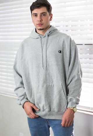VINTAGE CHAMPION HOODIE SWEATSHIRT LOGO 90S XXL 24.8