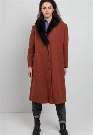 VINTAGE ORANGE COAT
