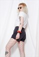 80S VINTAGE 90S GRUNGE LEVIS 517 HIGH WAIST DARK GREY SHORTS
