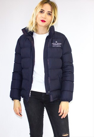 RETRO RALPH LAUREN DOWN FEATHER PUFFA BOMBER JACKET