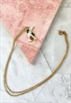 80s 'K' Initial Pendant Floral Necklace Vintage Jewellery