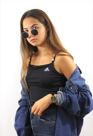 90'S RETRO BLACK STRAPPY TOP