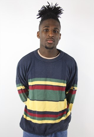 VINTAGE STRIPED PATTERNED JUMPER