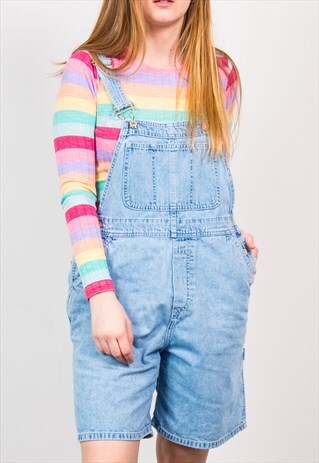 GAP VINTAGE DUNGAREES 90'S LIGHT BLUE DENIM SHORTS