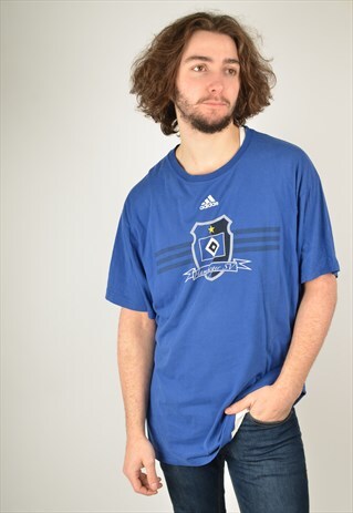 VINTAGE ADIDAS T-SHIRT IN BLUE