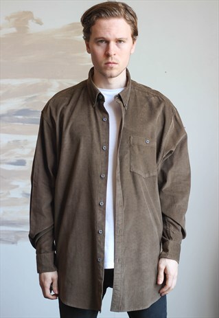 VINTAGE OVERSIZED CORDUROY SHIRT