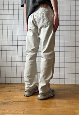 Vintage LEVIS Jeans Denim Pants 80s Beige