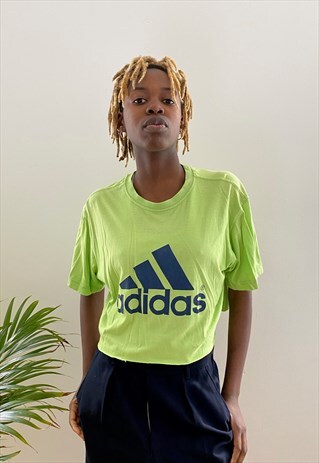 VINTAGE 90'S ADIDAS CROPPED T SHIRT CROP TOP