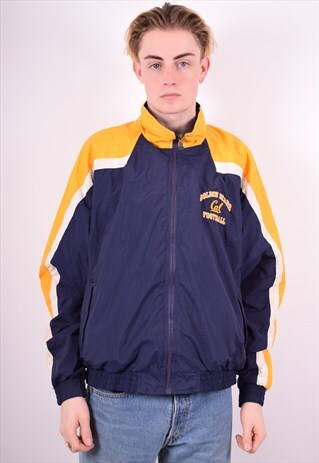 CHAMPION MENS VINTAGE TRACKSUIT TOP JACKET LARGE NAVY 90'S