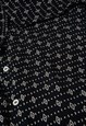VINTAGE KANTAROS BLACK PATTERNED SHIRT WOMENS