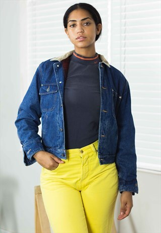 VINTAGE POLO RALPH LAUREN DENIM JACKET 90S L 42.2