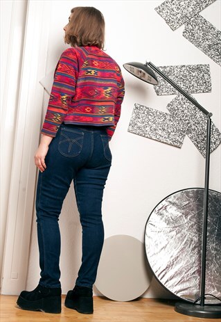 90S VINTAGE SKINNY HIGH WAISTED JEANS