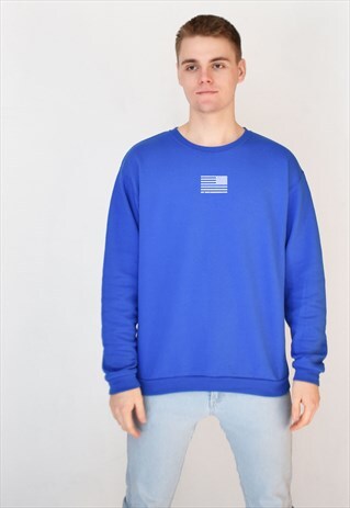 BLUE AMERICA (WHITE) SWEATSHIRT