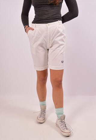 VINTAGE FRED PERRY SHORTS WHITE