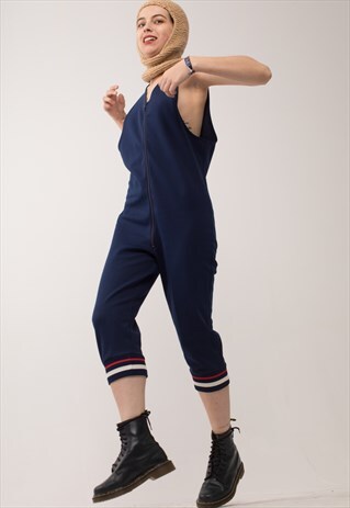 NAVY BLUE VINTAGE PLAYSUIT