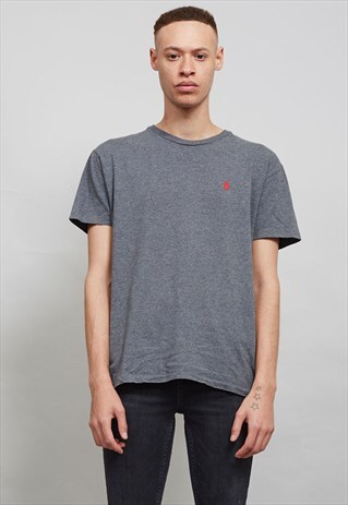 GREY VINTAGE 90'S RALPH LAUREN T-SHIRT