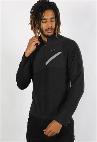 VINTAGE NIKE 1/4 ZIP SWEATSHIRT BLACK