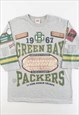 Vintage 90s Long Gone Green Bay Packers T Shirt - Grey Large