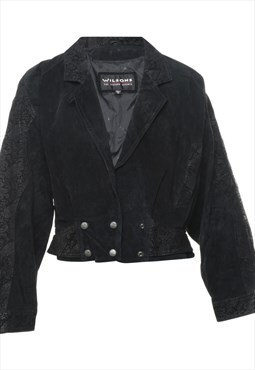 Vintage Wilson Classic Black Suede Jacket - M