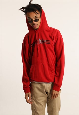 VINTAGE ADIDAS PRINT SPELL OUT HOODIE