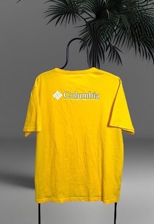 COLUMBIA CSC REAR GRAPHIC SHORT SLEEVE T-SHIRT IN YELLOW