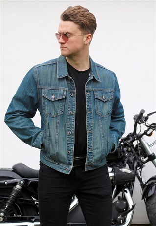 TOMMY HILFIGER USA VINTAGE MIDWASH DENIM JACKET