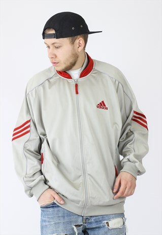VINTAGE MENS ADIDAS TRACK TOP JACKET