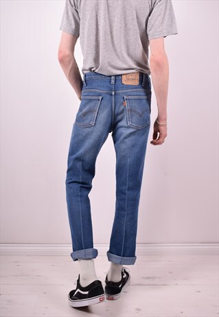 LEVI'S 417 MENS VINTAGE JEANS W32 L29 BLUE 90S