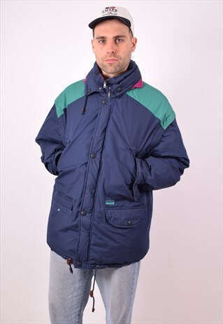 DIADORA MENS VINTAGE PADDED JACKET XL MULTI 90S